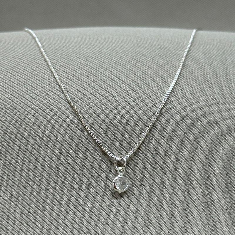 COLAR PONTINHO DE LUZ ZIRCONIA