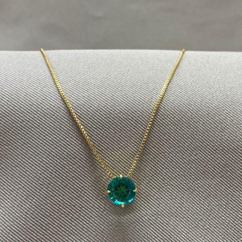 COLAR PONTO DE LUZ VERDE