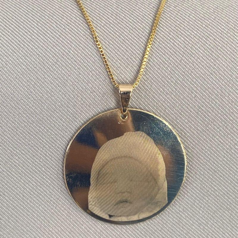 COLAR REDONDO COM FOTO PERSONALIZADA 60CM