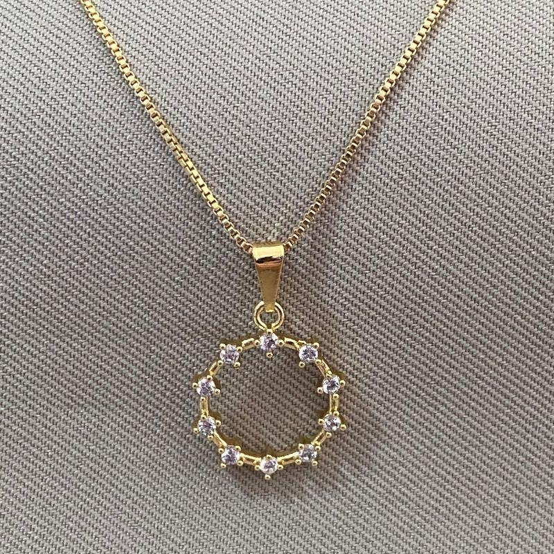 COLAR REDONDO COM ZIRCONIAS