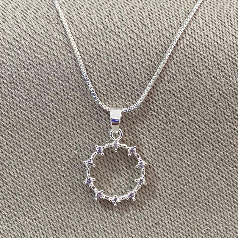 COLAR REDONDO COM ZIRCONIAS