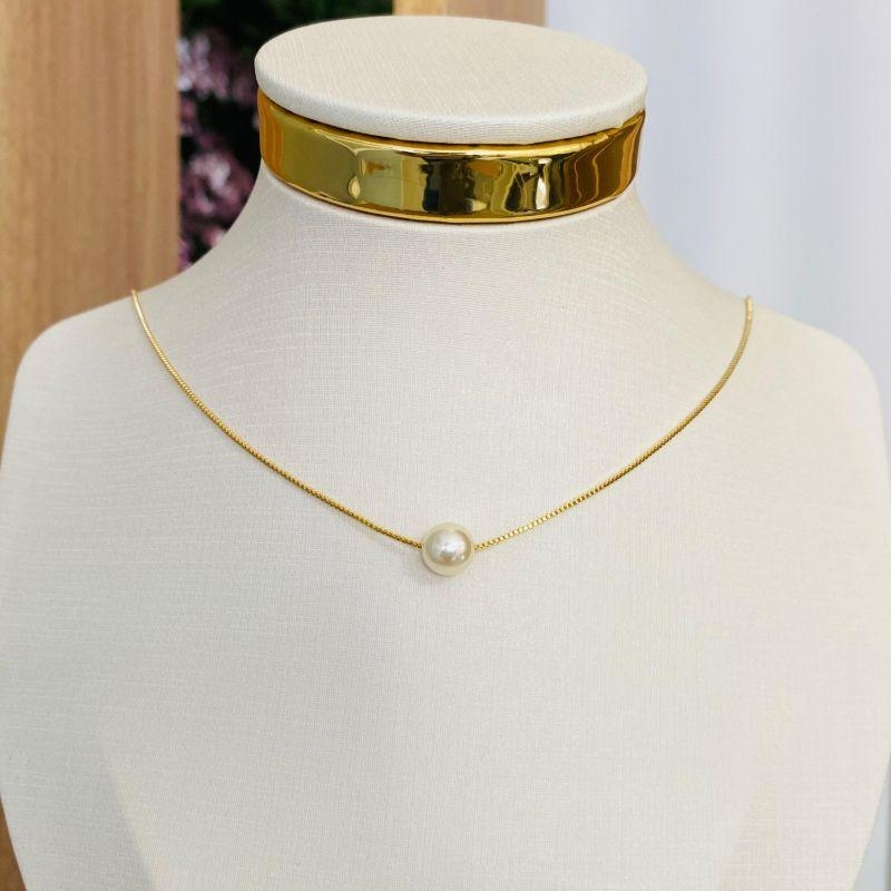 COLAR VENEZIANA COM PEROLA