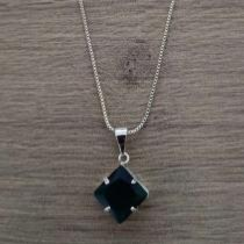 COLAR ZIRCONIA QUADRADA