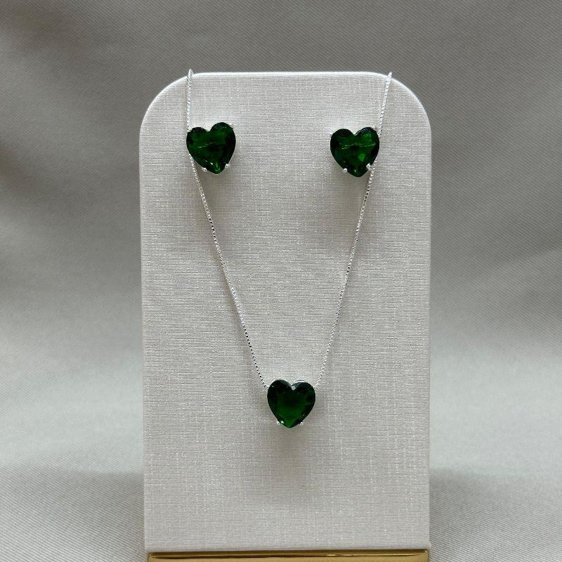 CONJUNTO CORAÇÃO ESMERALDA