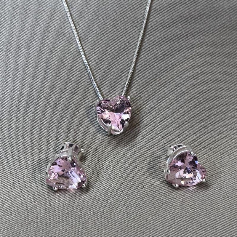 CONJUNTO CORAÇÃO ROSA