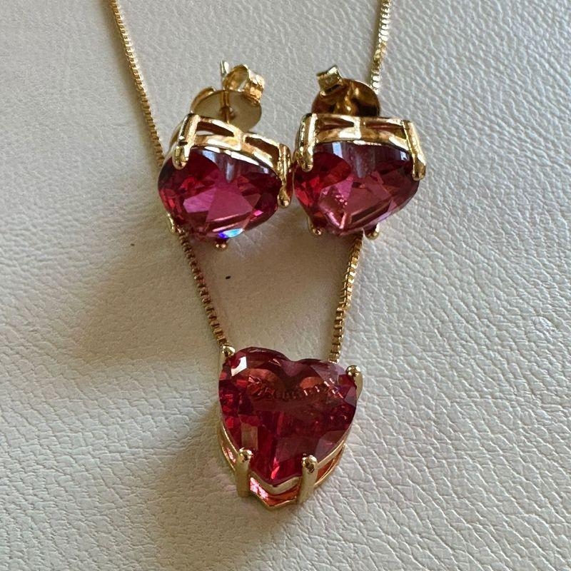 CONJUNTO CORAÇÃO RUBI