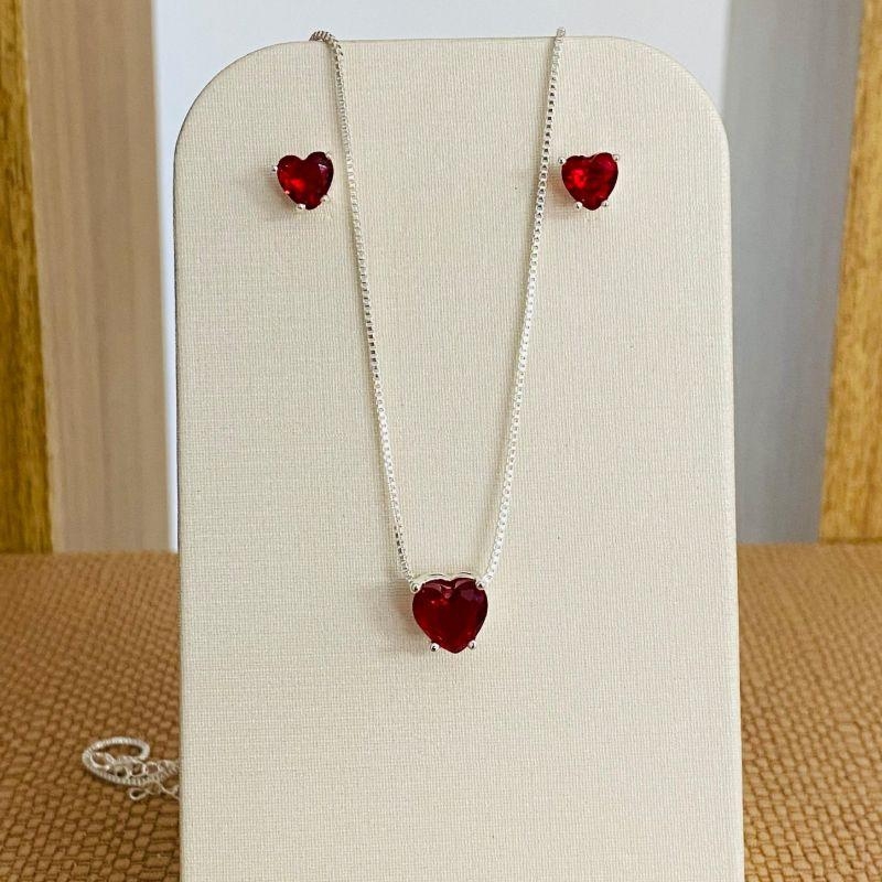 CONJUNTO CORAÇÃO VERMELHO