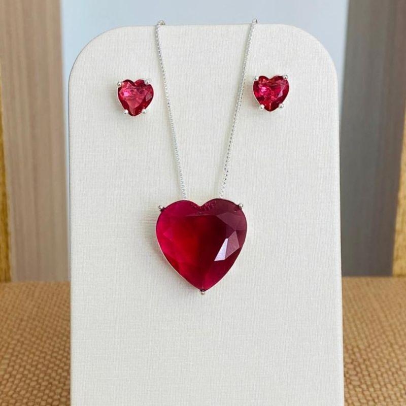 CONJUNTO CORAÇÃO VERMELHO G