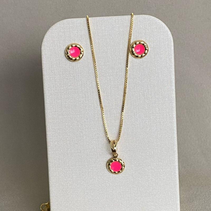 CONJUNTO INFANTIL REDONDO ROSA