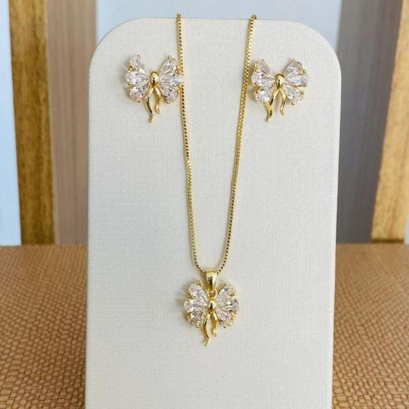 CONJUNTO LACINHO ZIRCONIA