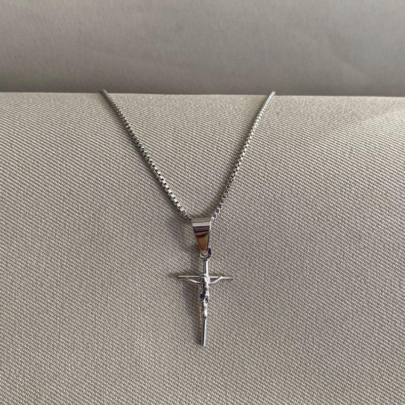 CORRENTE VENEZIANA COM CRUZ  STEEL