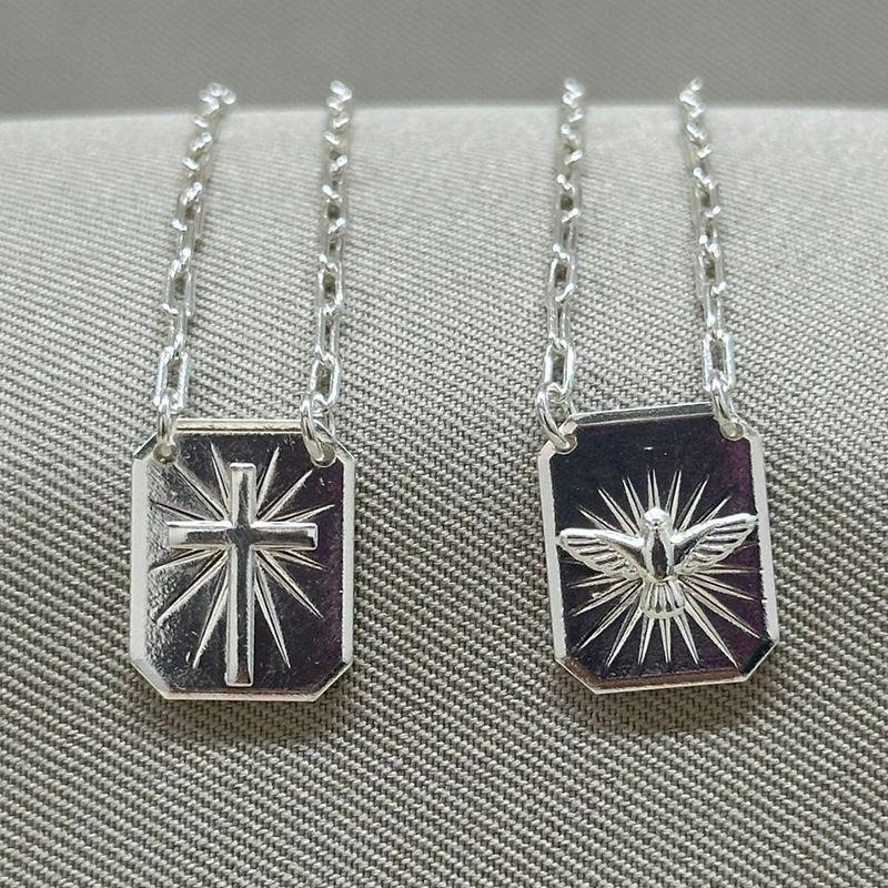 ESCAPULÁRIO ESPIRITO SANTO E CRUZ