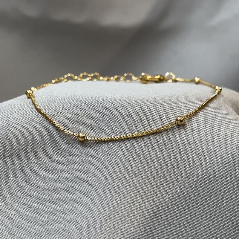 PULSEIRA 17CM VENEZIANA COM BOLINHAS 2,5MM