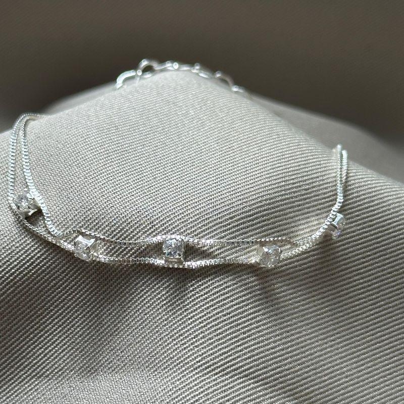 PULSEIRA 2 FIOS COM 5 ZIRCONIAS