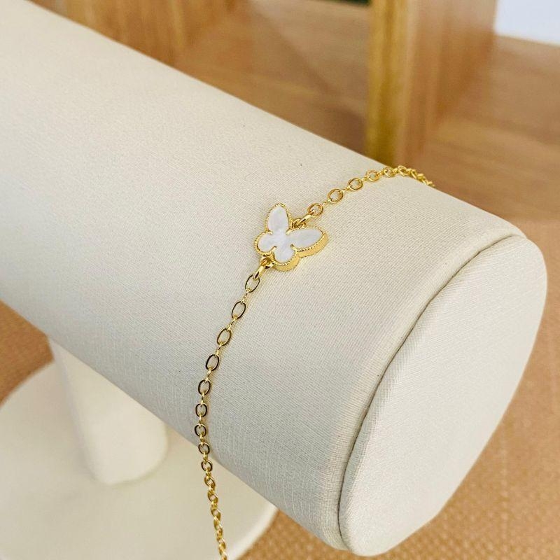 PULSEIRA BORBOLETA ELO CADEADINHO