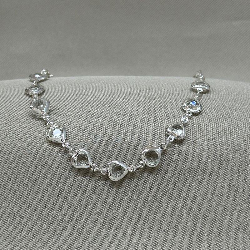 PULSEIRA CORAÇÃO 6MM CRISTAL