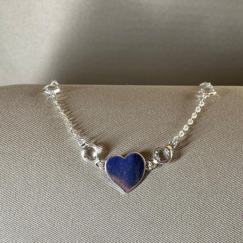 PULSEIRA CORAÇÃO COM VIDRO