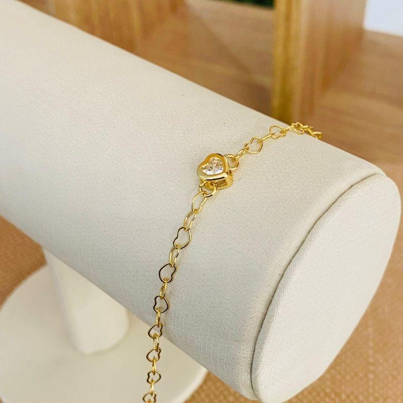 PULSEIRA CORAÇÃO COM ZIRCONIA
