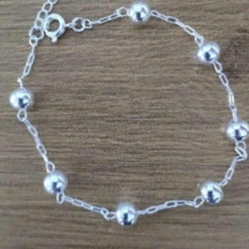 PULSEIRA DE 7 BOLAS LISA 6MM