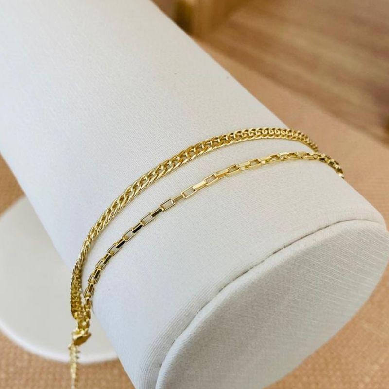 PULSEIRA DUPLA GRUMET/TIJOLINHO