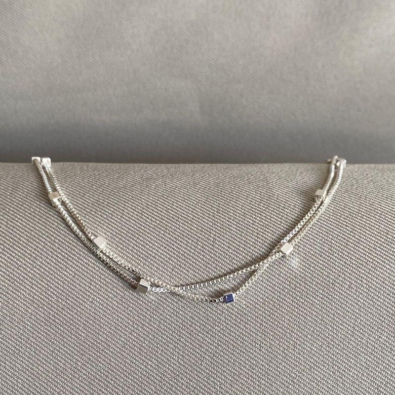 PULSEIRA DUPLA VENEZIANA COM CUBOS