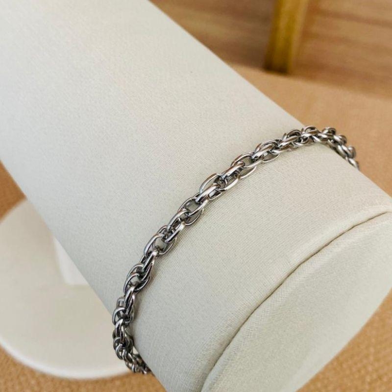 PULSEIRA ELO CADEADO MASCULINA