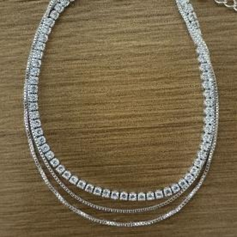 PULSEIRA FIO ZIRCONIA C/VENEZIANAS