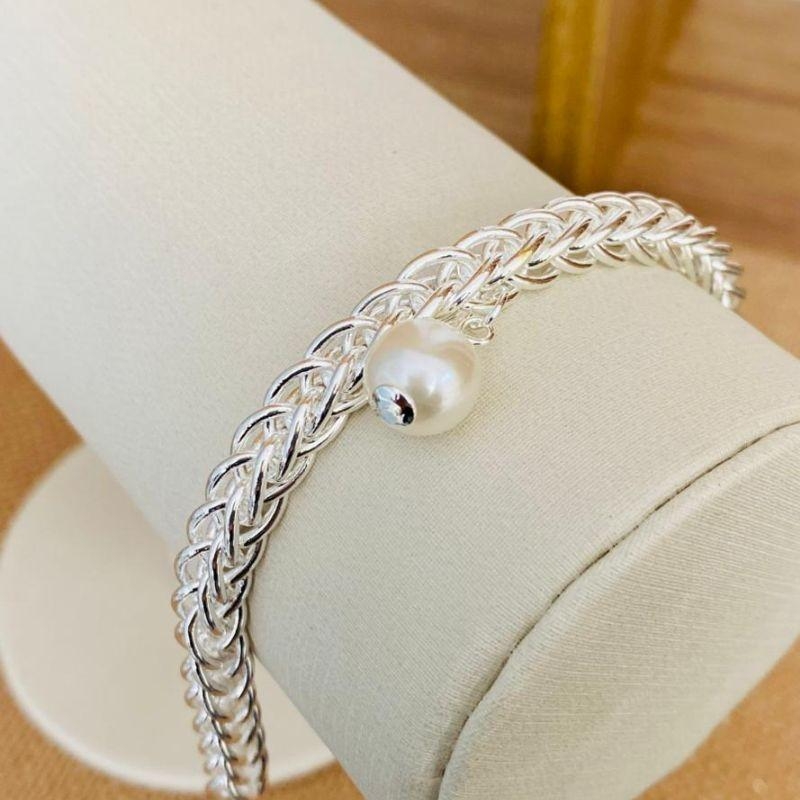 PULSEIRA GRUMET COM PEROLA