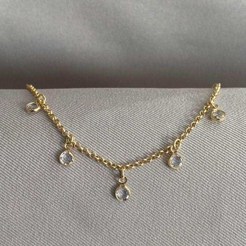 PULSEIRA INFANTIL ELO PORTUGUES COM PEDRA