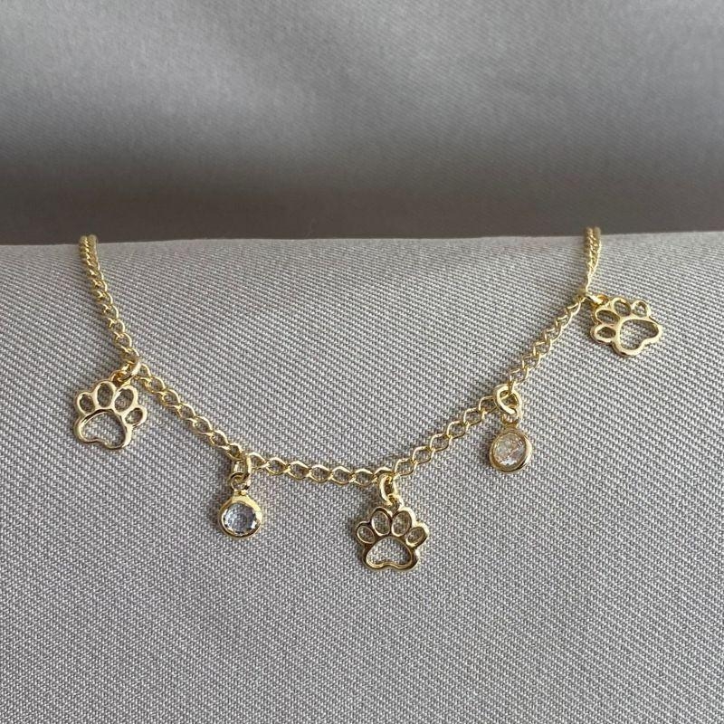 PULSEIRA INFANTIL PATA VAZADA COM PEDRINHAS