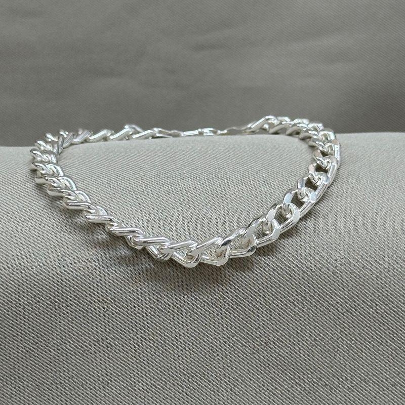 PULSEIRA MASCULINA GRUMET 7MM 21 CM