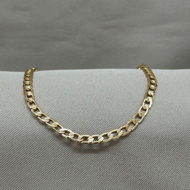 PULSEIRA MASCULINA GRUMET DIAMANTADA 4,5MM