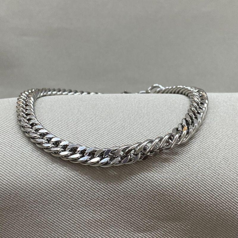 PULSEIRA MASCULINA GRUMET DUPLA STEEL