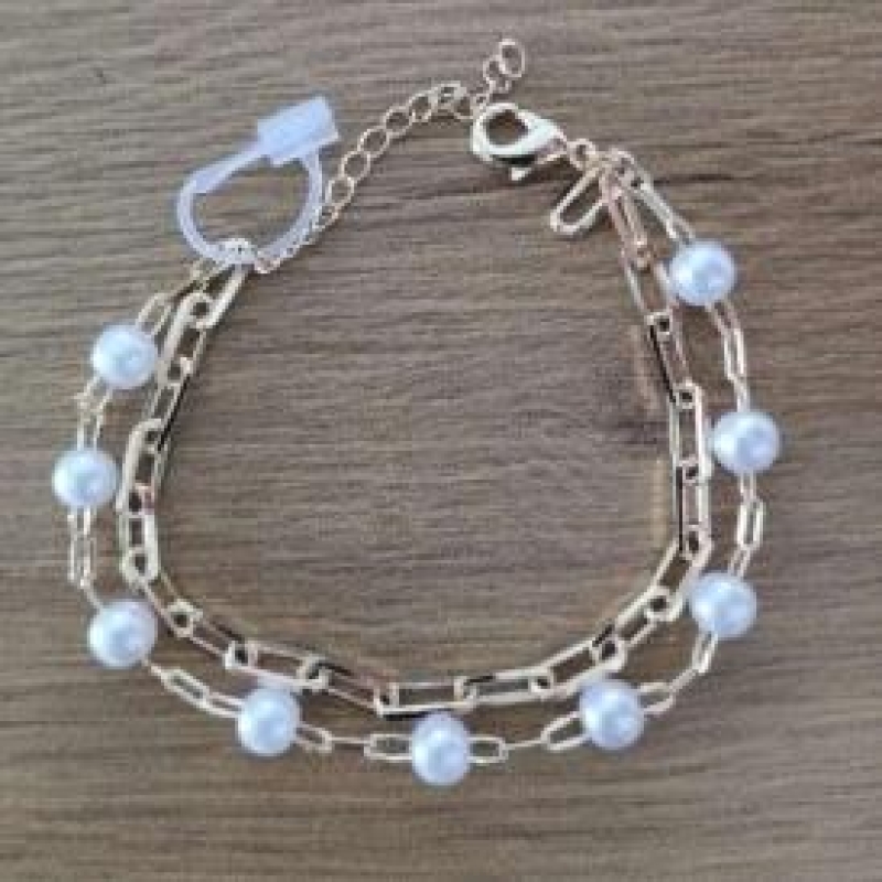 PULSEIRA PEROLAS E CARTIER M 