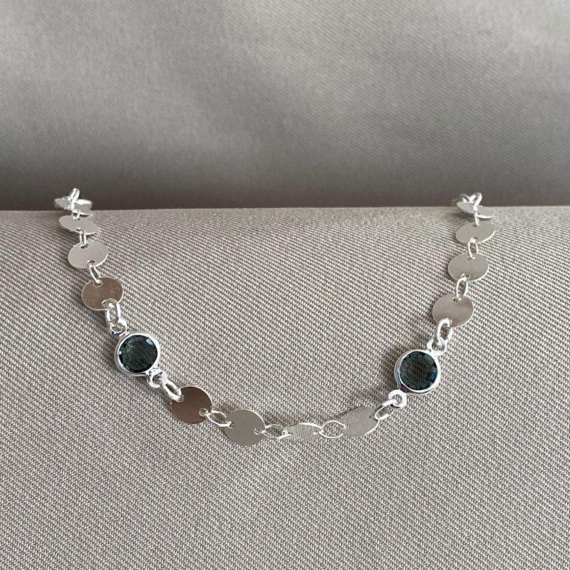 PULSEIRA PLAQUINHAS COM TIFFANY