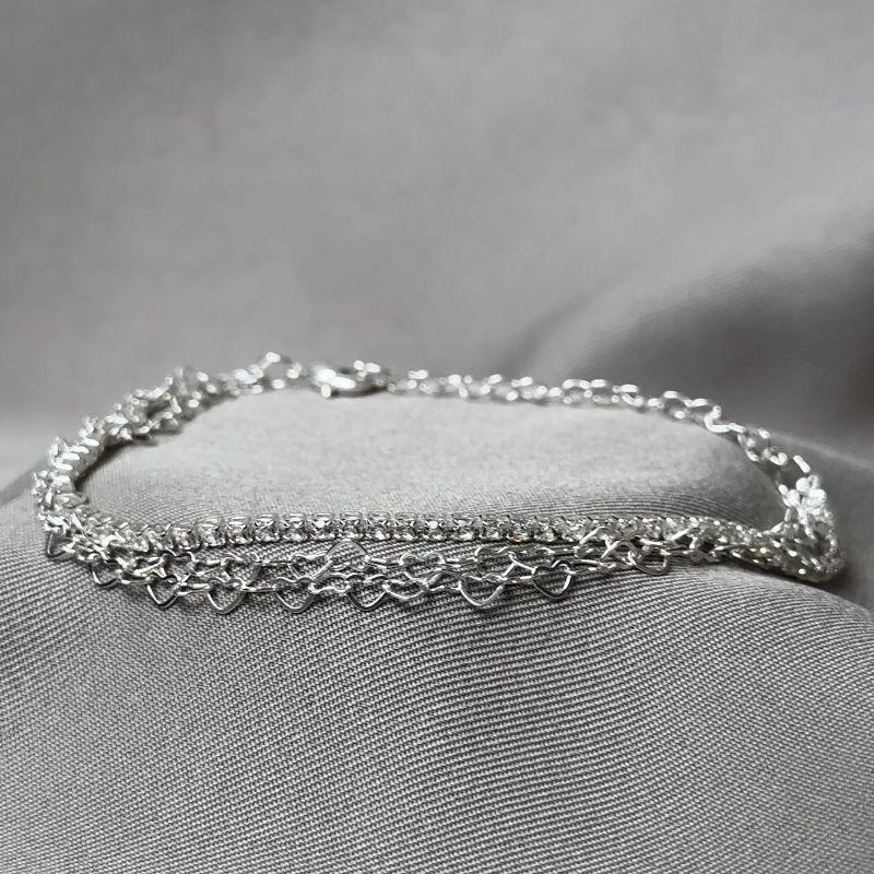 PULSEIRA TRIPLA RIVIERA CORAÇÕES