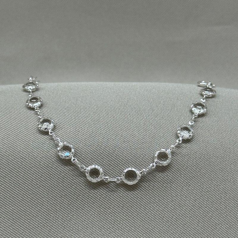 PULSEIRA VIDRO CRISTAL 6MM GARRA TRABALHADA