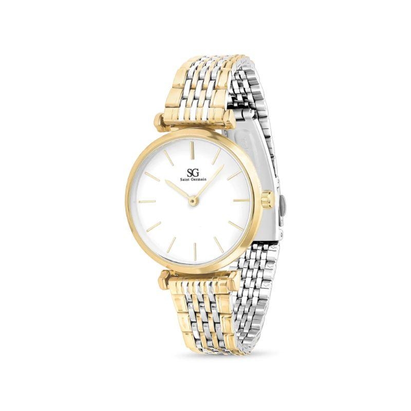 Relógio Feminino Astoria Bicolor Dourado e Prata 32mm