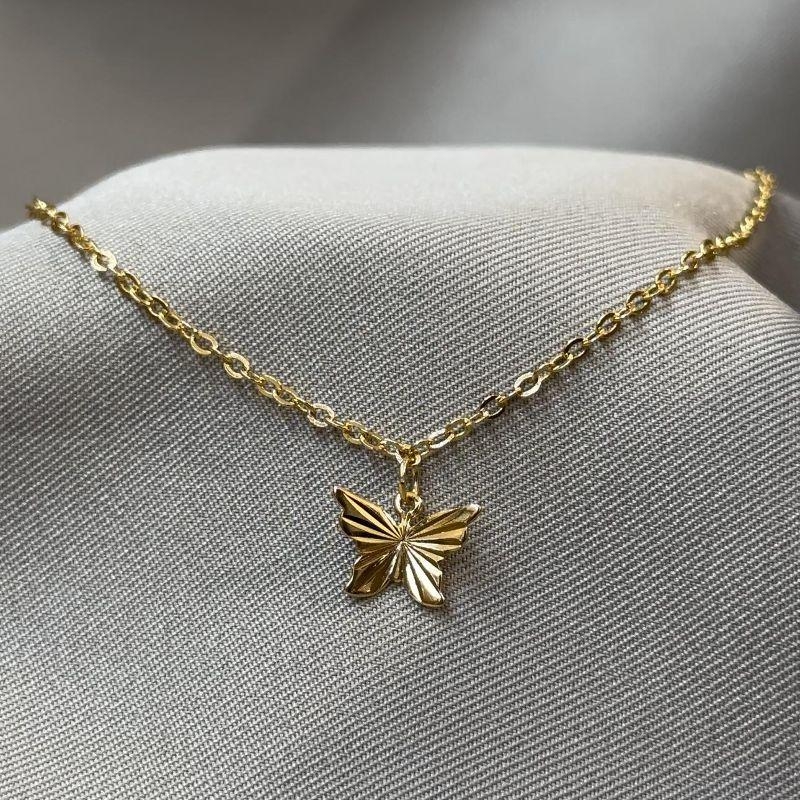 TORNOZELEIRA CADEADINHO COM BORBOLETA