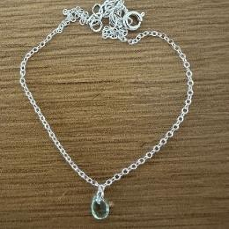 TORNOZELEIRA COM GOTA DE ZIRCONIA