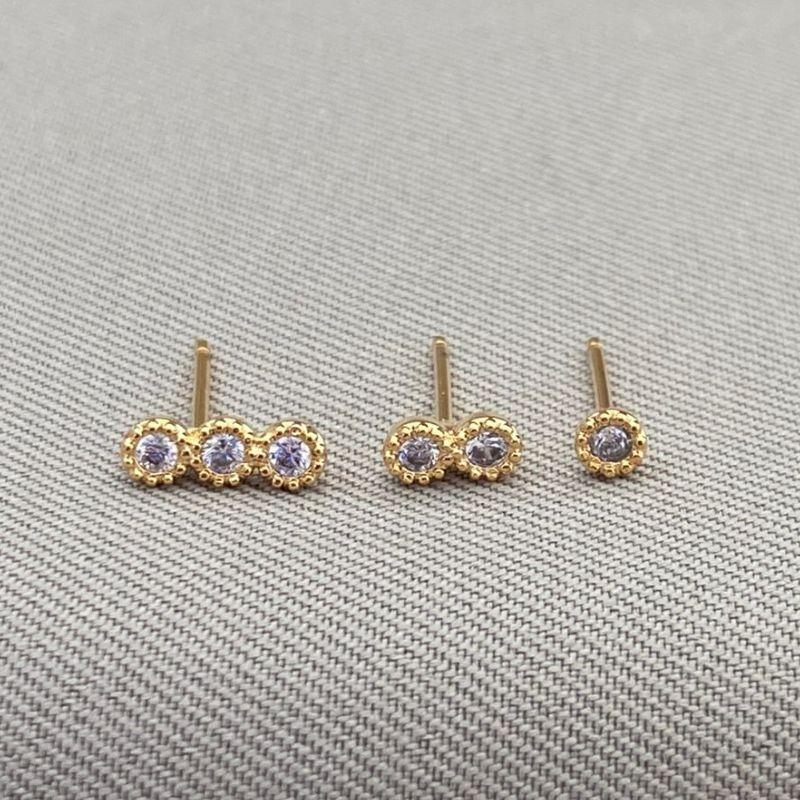 TRIO DE BRINCOS PONTO DE LUZ