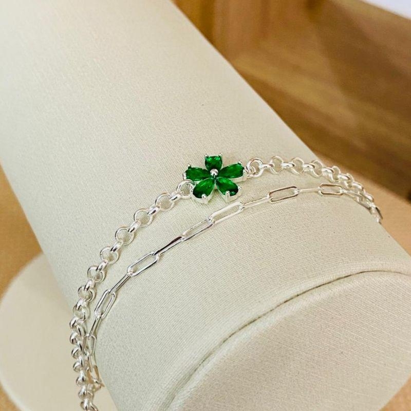 PULSEIRA DUPLA FLORZINHA