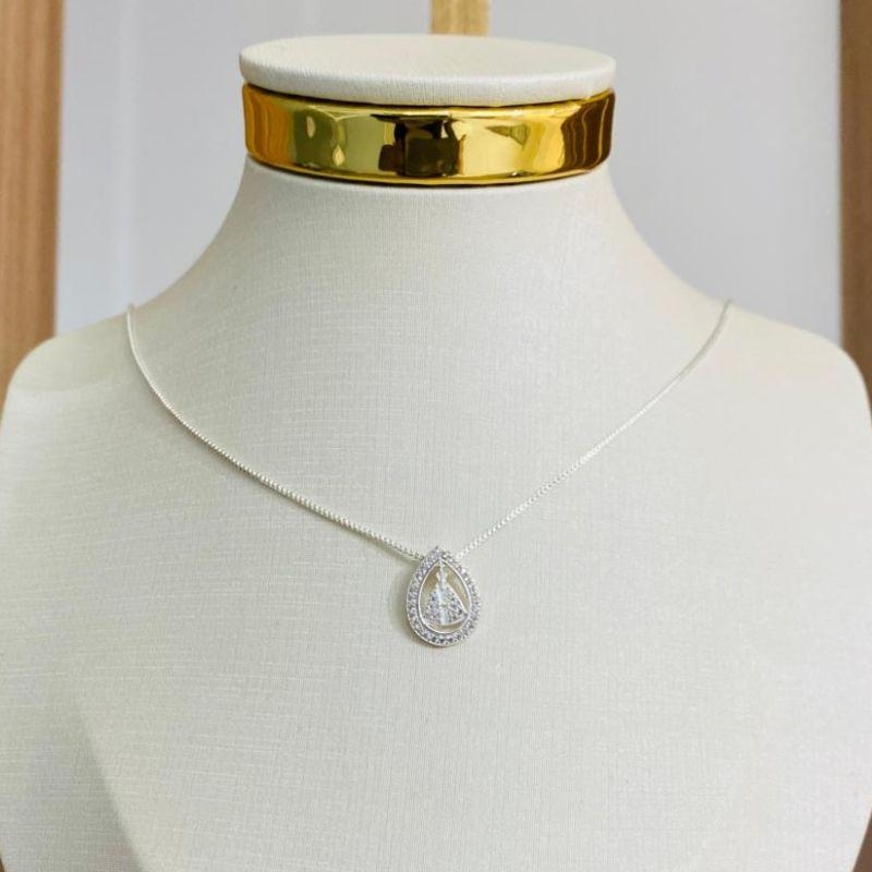 COLAR GOTA NOSSA SENHORA CRAVEJADA