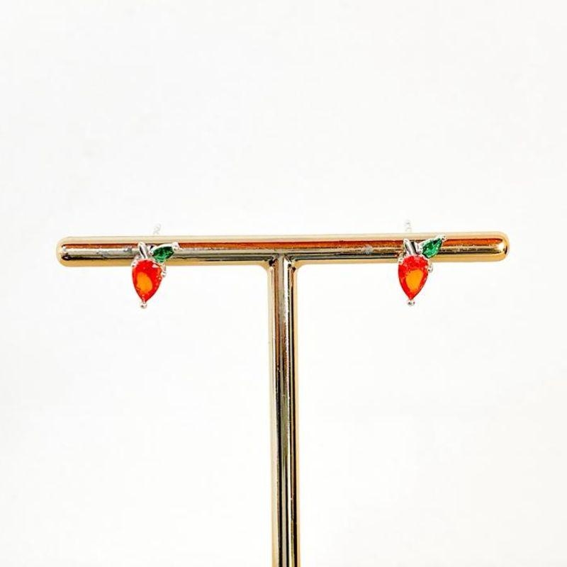 BRINCO MINI FRUTA ZIRCONIAS