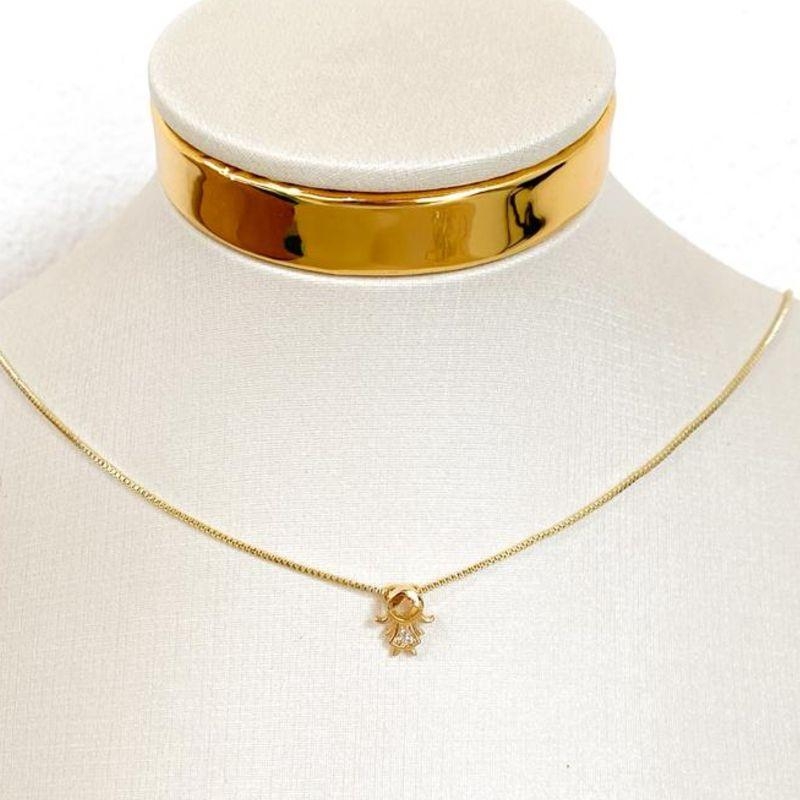 COLAR MENININHA CRAVEJADA