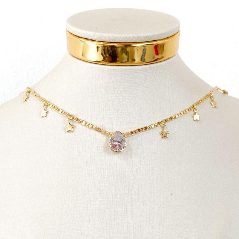 COLAR GOTA ZIRCONIA