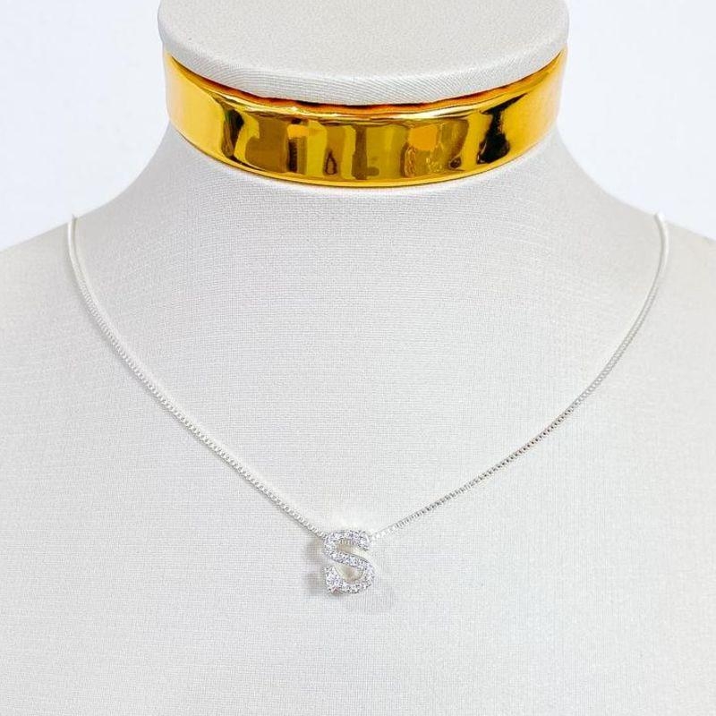 COLAR INICIAL S CRAVEJADA