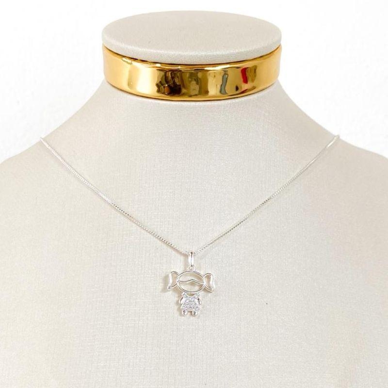 COLAR MENINA CRAVEJADA