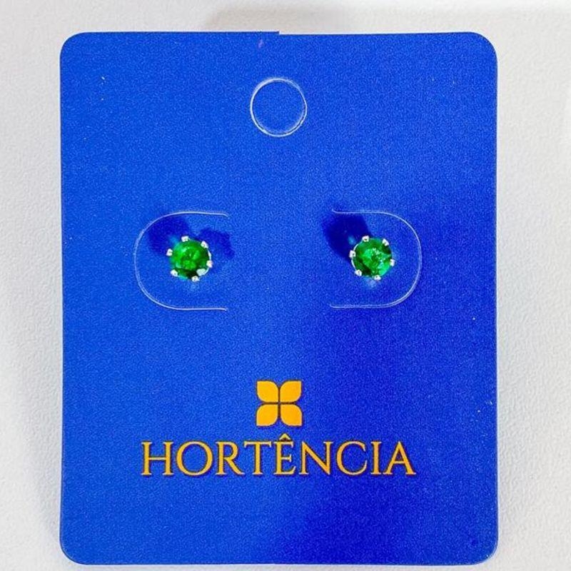BRINCO ZIRCONIA VERDE ESMERALDA P