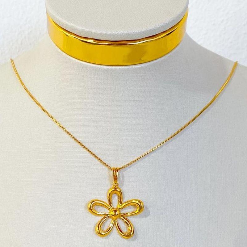 COLAR FLOR VAZADA